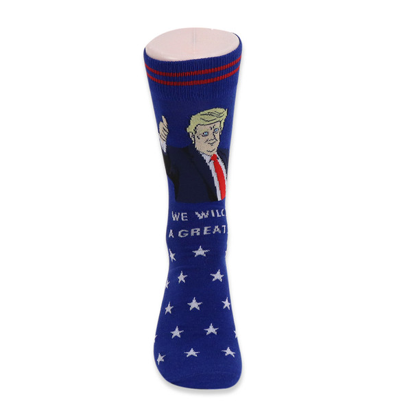 Men's Donald Trump "WE WILL DO A GREAT JOB" Novelty Socks - NVS19425-T
