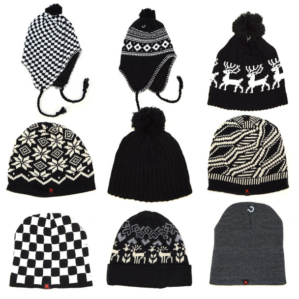 24pc Random Assorted Prepack Ski Hats HAP24