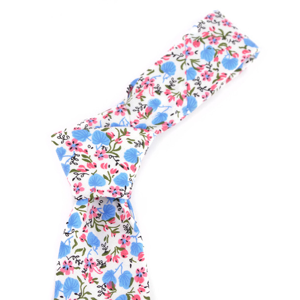 2.25" Floral Cotton Slim Tie - NVC-FLORAL5