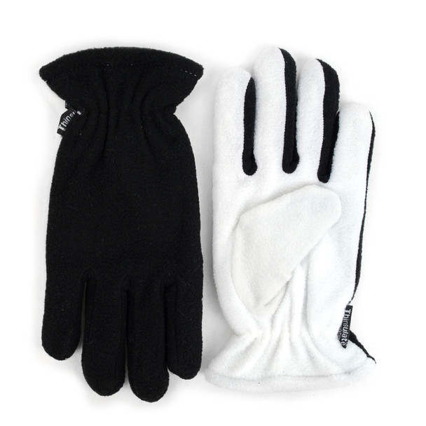 PrePack Women's Fleece Winter Black Gloves - ZM5-Pack