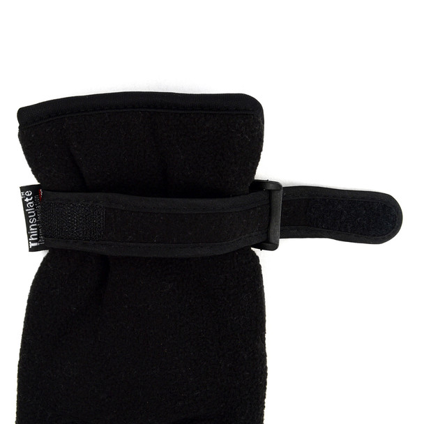 PrePack Men's Fleece Winter Black Gloves - ZM4-Pack