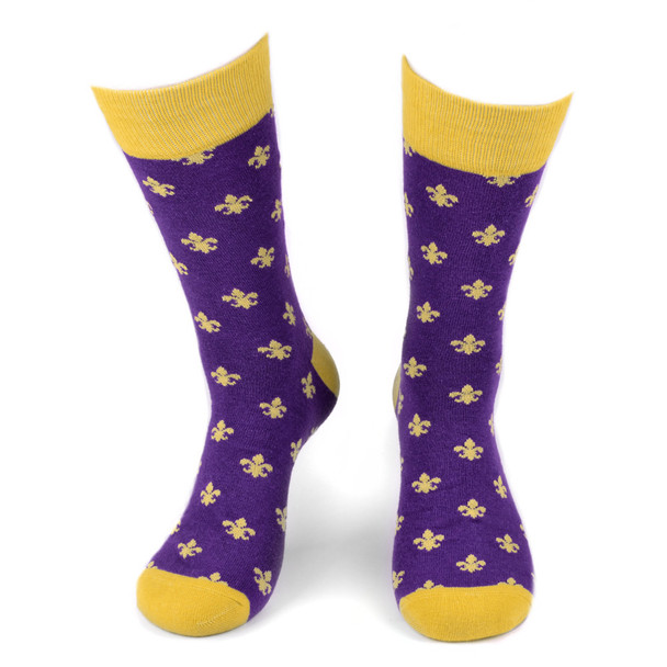 6pairs Men's Cotton Fleur-de-lis Socks FLS01