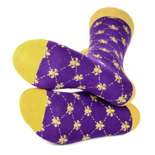 6pairs Men's Cotton Fleur-de-lis Socks FLS02