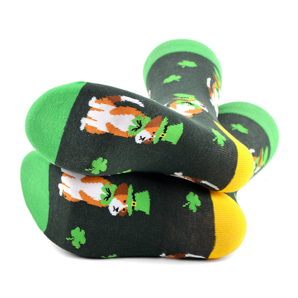 Men's St.Patrick's Day Dog Novelty Socks - NVS19568-GRN Men's St.Patrick's Day Dog Novelty Socks - NVS19568-GRN