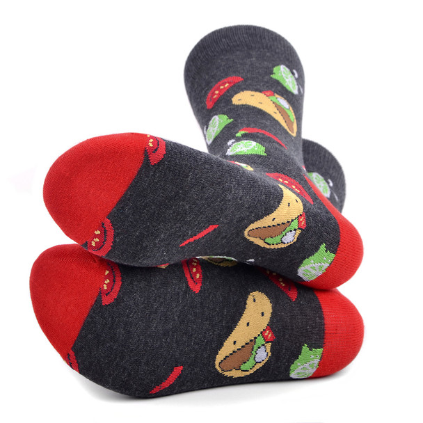 Men's Tacos Novelty Socks - NVS19553-BK