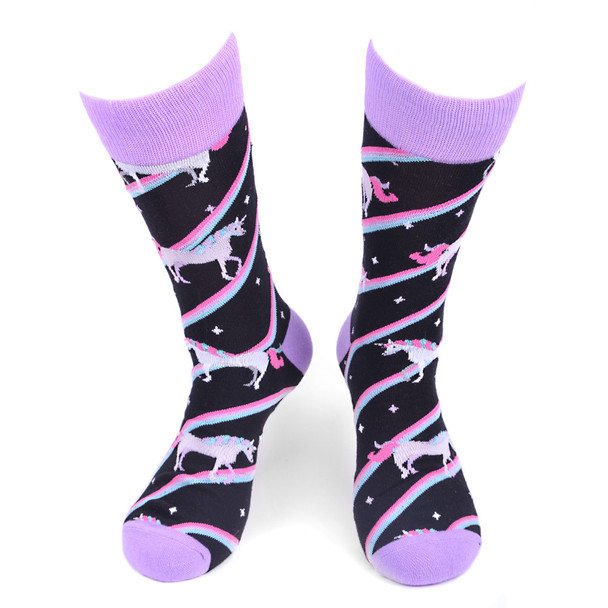 Men's Unicorn Novelty Socks - NVS19579-BK