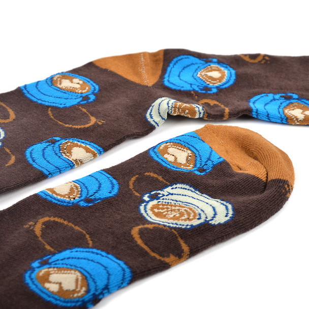 Women's Coffee Novelty Socks - LNVS19419-BR