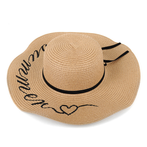 Women's Wide Brim Floppy "Summer"Hat - LH180501-1