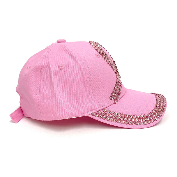 Pink Breast Cancer Awareness Ribbon Crystal Bling- CP9598