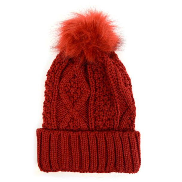 Ladies Knit Hat & Infinity Scarf Winter Set - LKS5028