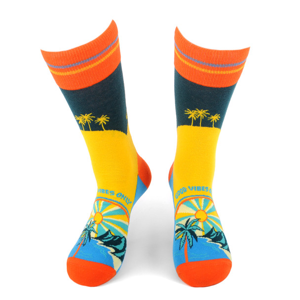 Men's "Good Vibes Only" Novelty Socks - NVS19586