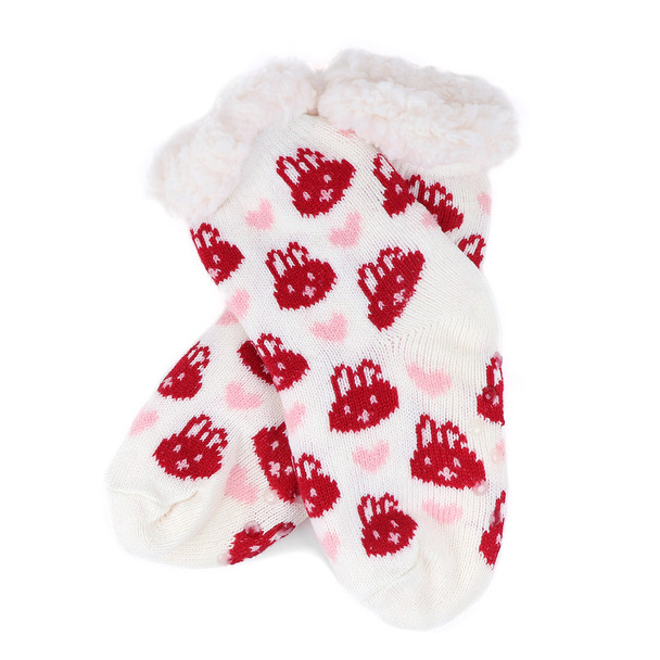 Girls Winter Fleece Bunny Sherpa Socks - GWFLS1000