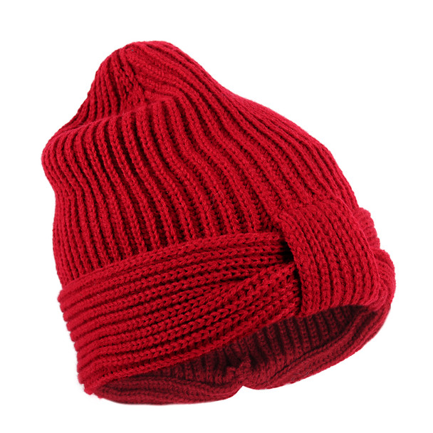 Women's Knotted Knit Winter Hat  - LKH5039