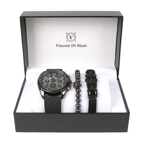 Men's Watch & Bracelet Gift Set - MWBB1018-1