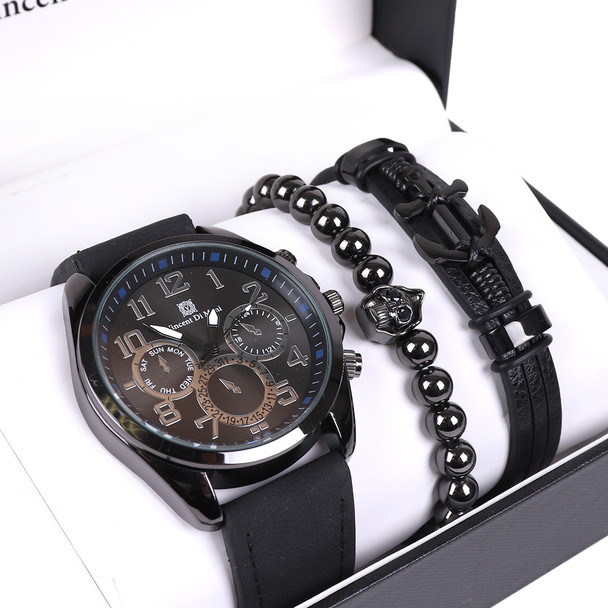 Men's Watch & Bracelet Gift Set - MWBB1018-1