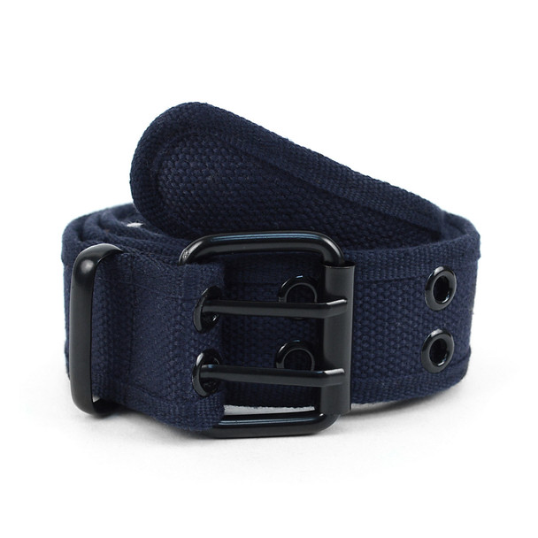 12pc Size Assorted Men's Double Hole Canvas Belt CANB1301