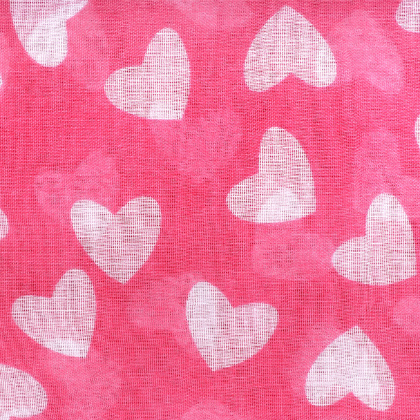 Lightweight Pink Heart Scarf  - VDS02