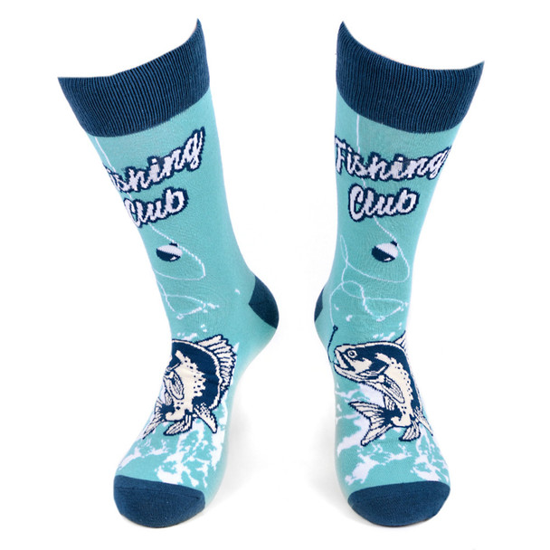 Men's Fishing Club Novelty Socks - NVS19562-BL