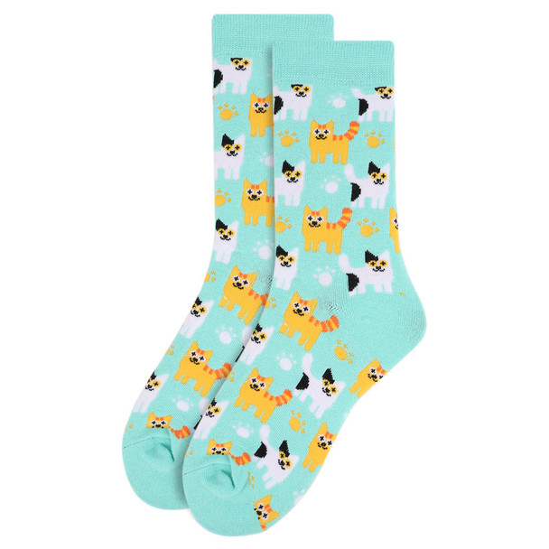 Women's Kittens Pattern Novelty Socks LNVS1738