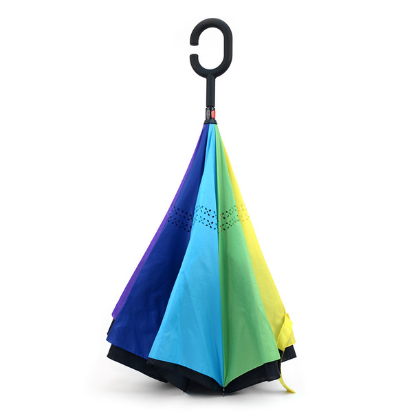 Rainbow Double Layer Inverted Umbrella - IUM18059