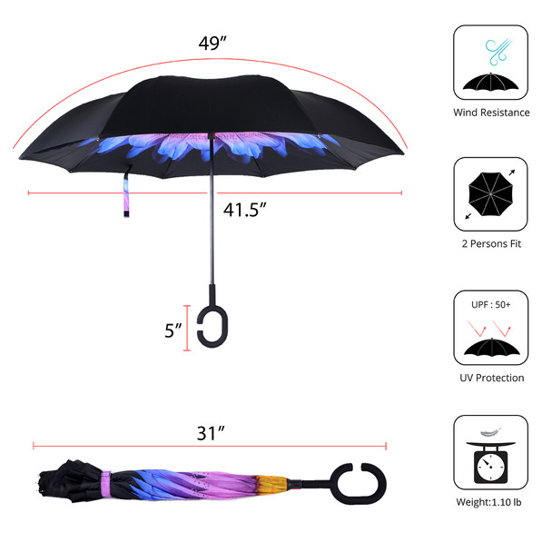 Double Layer Inverted Umbrella - UM18076 Double Layer Inverted Umbrella - UM18076