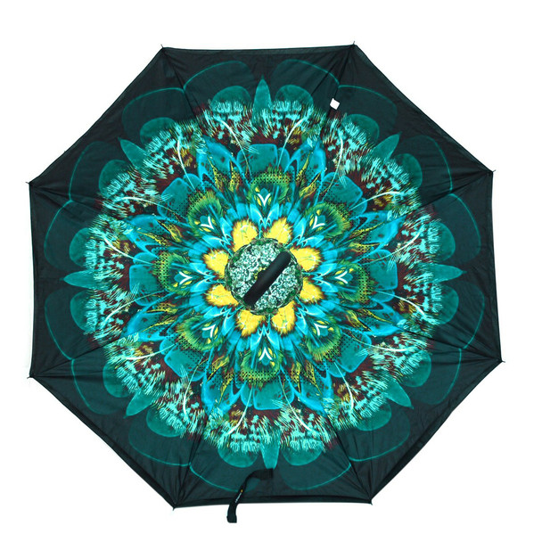 Peacock Double Layer Inverted Umbrella - UM18068