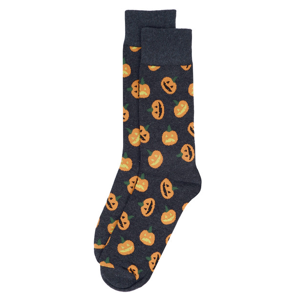 Men's Halloween Pumpkin Novelty Socks