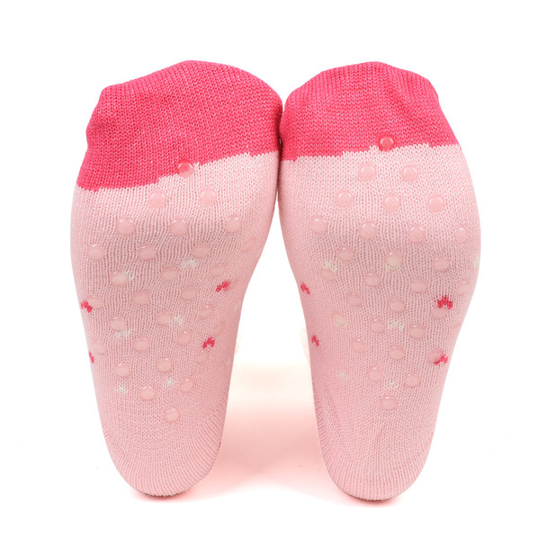 Women's Pink Owl Plush Sherpa Winter Fleece Lined Slipper Socks - WFLS-A1000