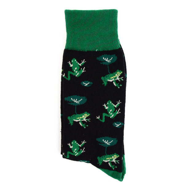 Men's Green Frog Novelty Socks - NVS1918