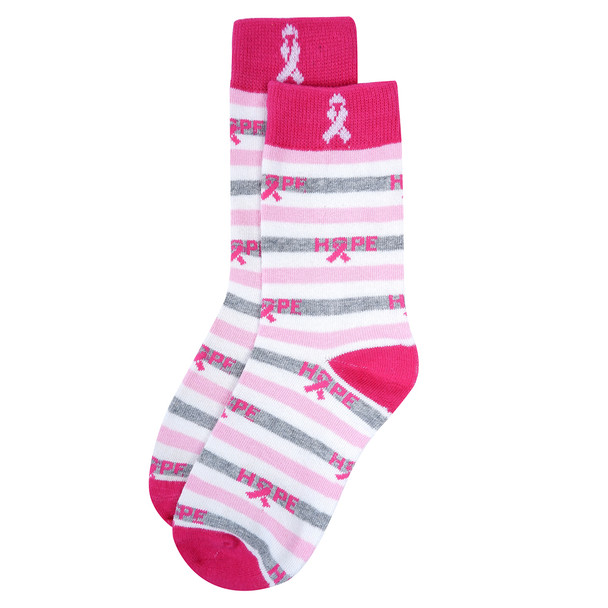 Women's Breast Cancer Awareness Novelty Socks- LNVS19612-PK