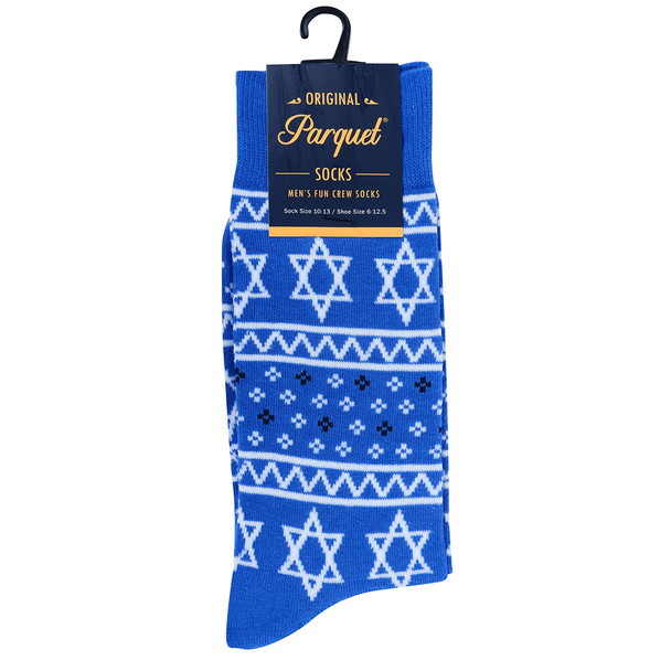 Men's Hanukkah Novelty Socks- NVS19613-BL