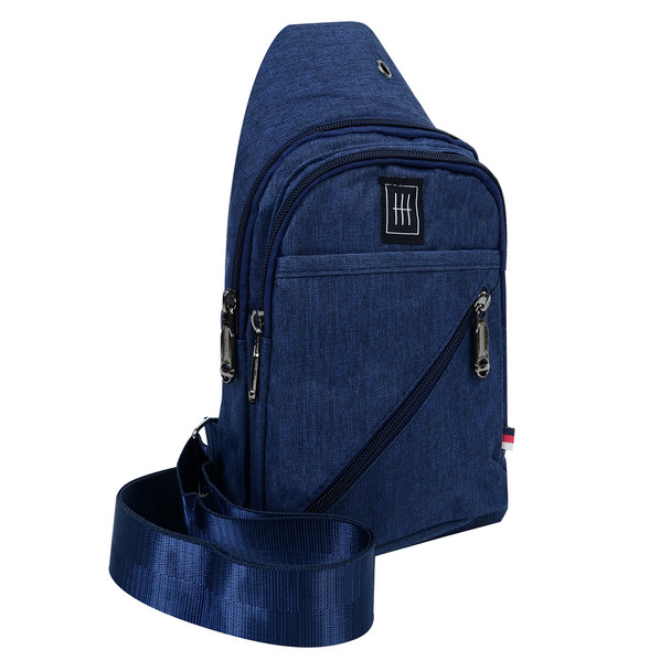 Canvas Crossbody Sling Bag with Adjustable Strap - FBG1860