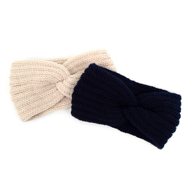 Women's Knit Winter Twisted Headband Ear Warmer - H1805041