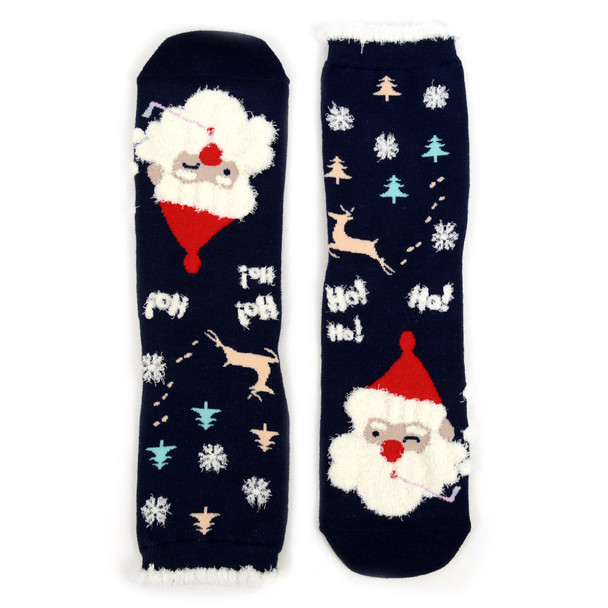 Ladies Christmas Santa Claus Crew Socks - LFXMS1 