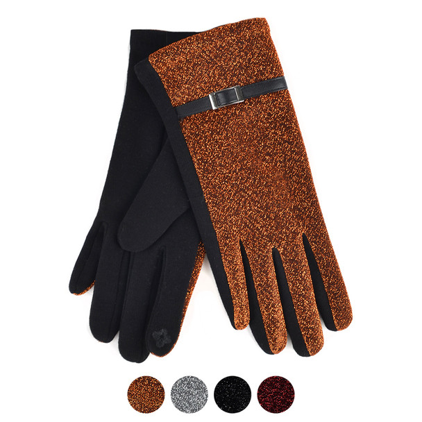 Women's Sparkly Touch Screen Winter Gloves - LWG42