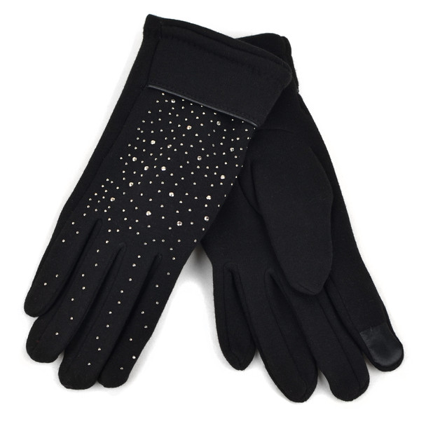 Touch Screen Women's Gloves with Studs Decoration - LWG20