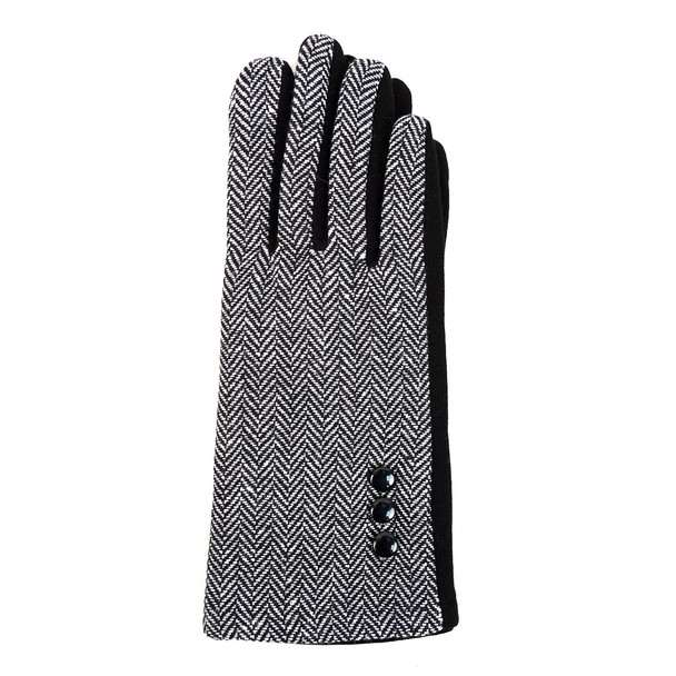 Herringbone Touch Screen Women's Gloves - LWG23