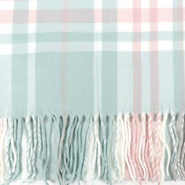 Unisex Plaid Acrylic Cashmere Feels Winter Scarves - AS2608 Unisex Plaid Acrylic Cashmere Feels Winter Scarves - AS2608