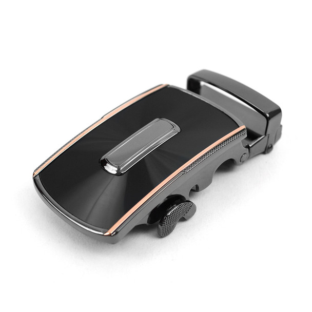 Men's Genuine Leather Sliding Buckle Ratchet Belt MGLBB46