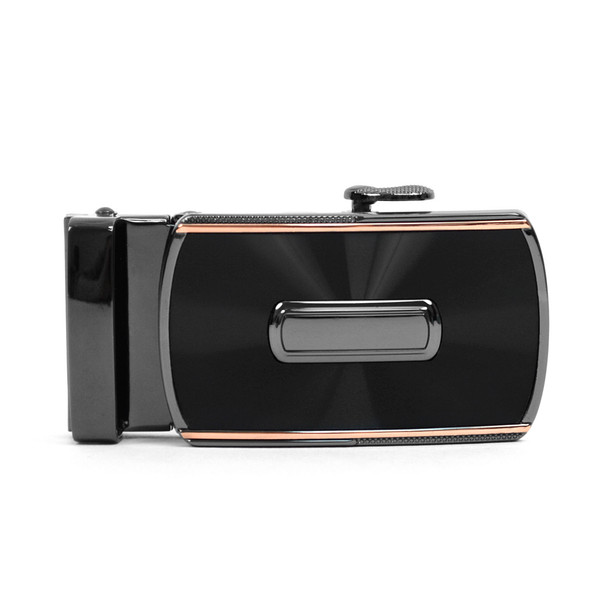 Men's Genuine Leather Sliding Buckle Ratchet Belt MGLBB46