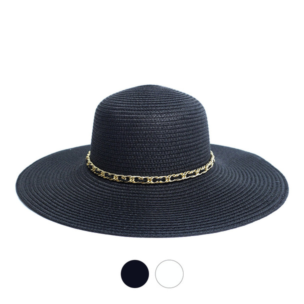 Spring/Summer Floppy Hat with Chain Detail - LFH190104