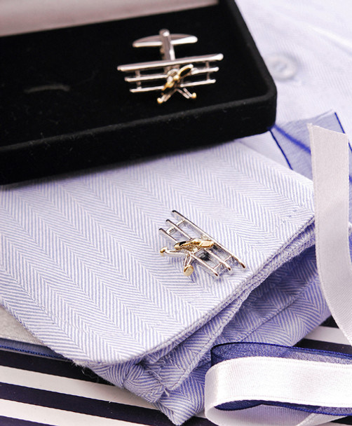 Plane Cufflinks NCL09