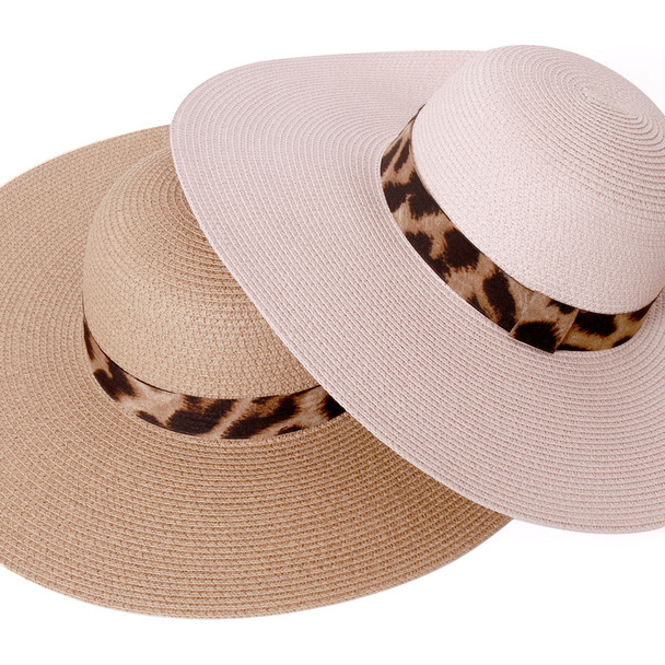 Women Summer Leopard Print Sun Hat -LFH190107