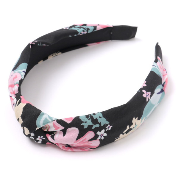 Black Floral Headband - PHB1014-BK