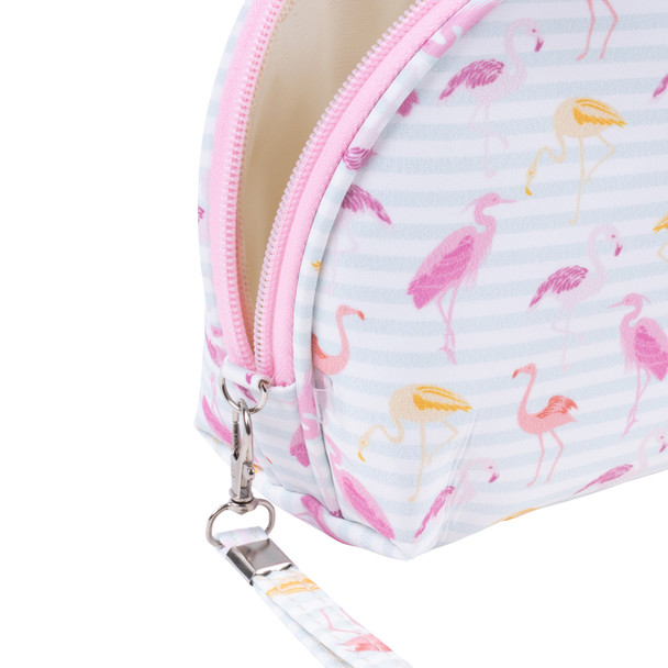 3 pcs Flamingo Fabric Cosmetic & Toiletry Bags-LNCTB1770-PK