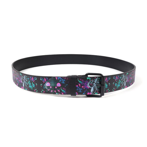 6pk Prepack PU Graphic Floral Belt + Canvas Grommet Belt-TPB2049