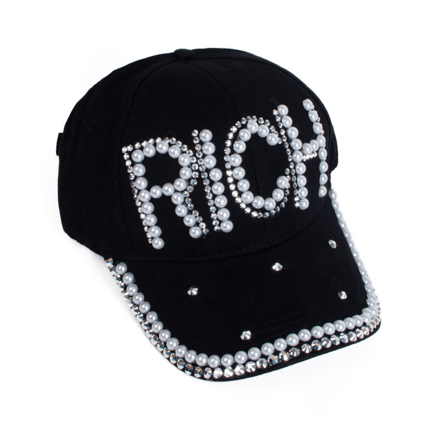 Ladies Bling cap with Stones and Adjustable strap- CP9629