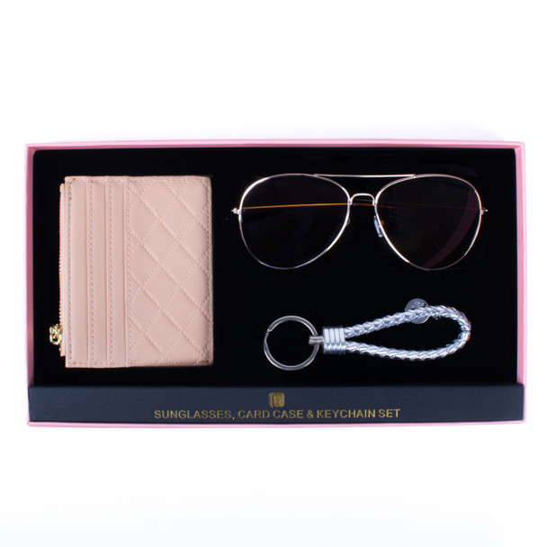 Sunglasses, Card Case & Keychain set-HERS-FTBX2-PA-SS23-5