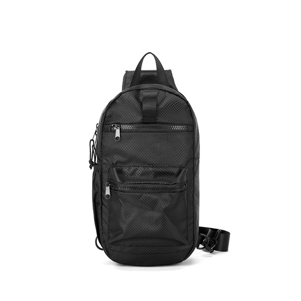 Nylon Crossbody Sling bag with Pocket Strap -FBG1901