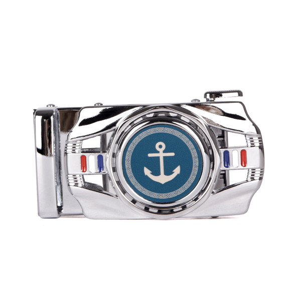 Men's Anchor Rotating Ratchet Belt-MGLBB58-SIL 